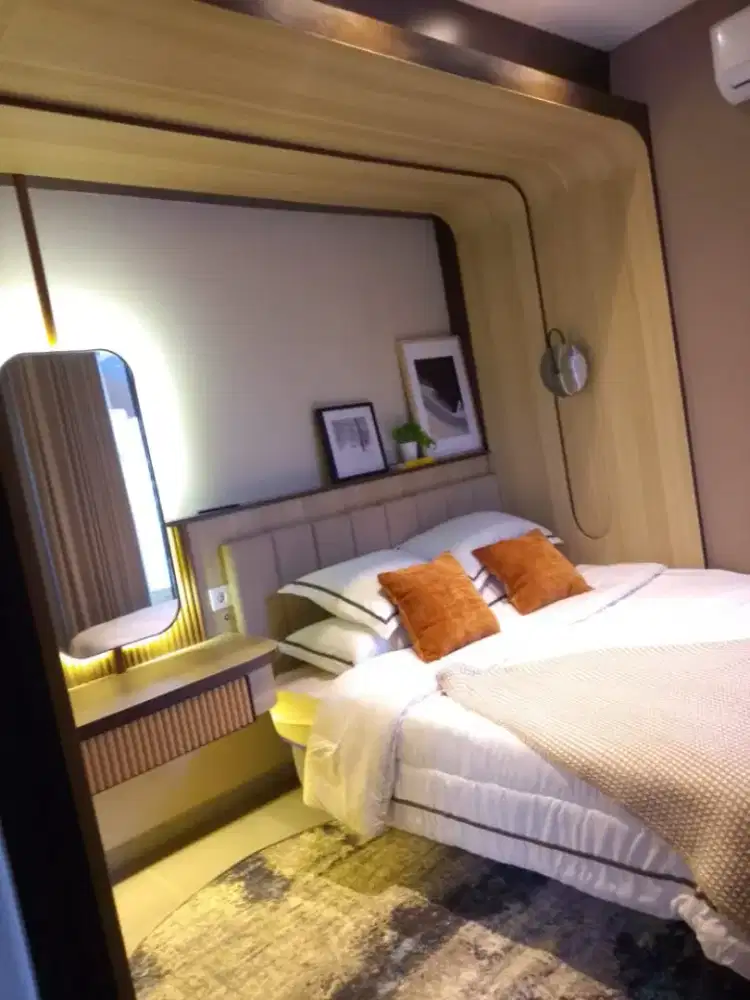 DIPAN + BACKDROP TEMPAT TIDUR MURAH