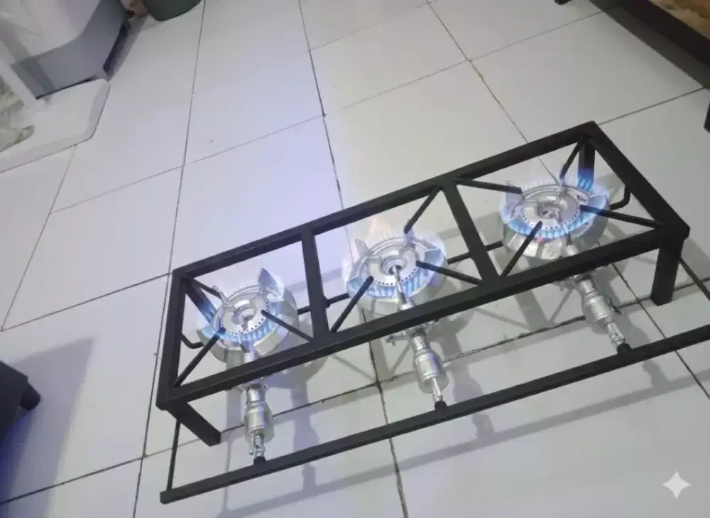 Kompor serabi Solo/martabak mini 3 tungku low pressure