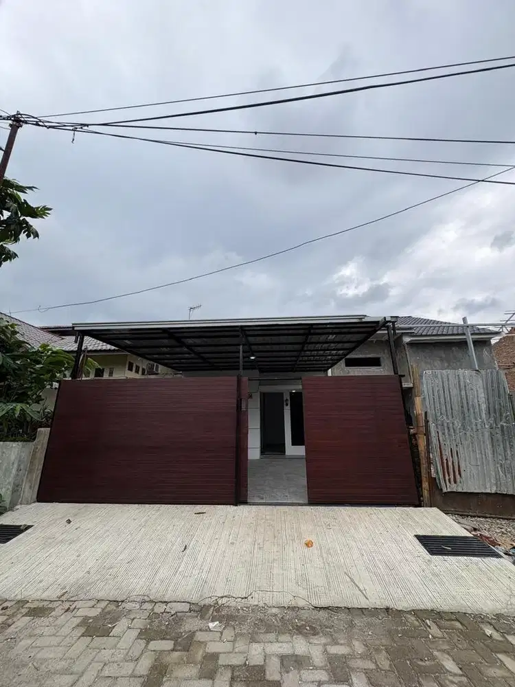 RUMAH UK 6X20 GRATIS CANOPY,PAGAR MEDAN SELAYANG