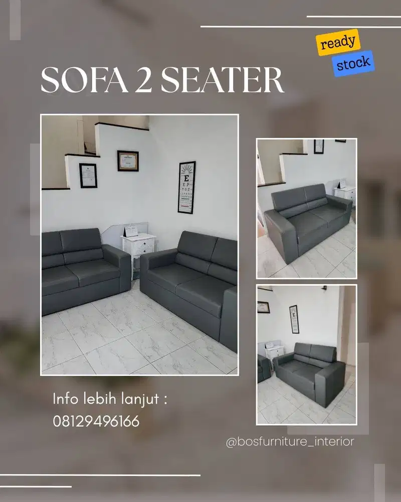 SOFA 2 SEATER KONDISI SEPERTI BARU