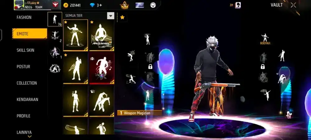 AKUN FREE FIRE SPEK SULTAN COCOK UNTUK TURNAMEN DAN PUSH RANK  AMANAH