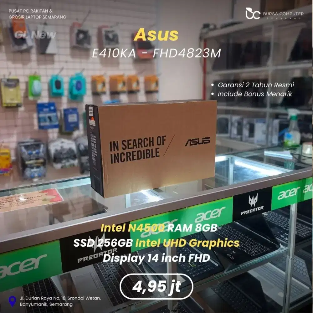 ASUS E410KA-FHD4823M | Intel N4500 8GB 256GB