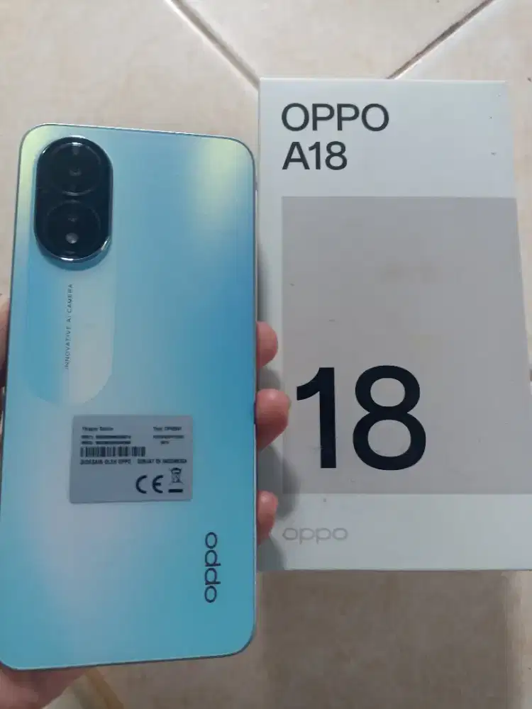 Oppo A18 ram 4/128 fullset bagus