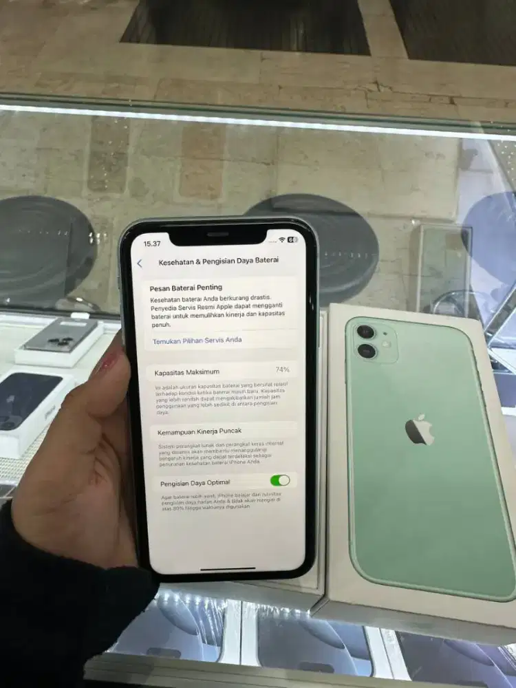 iPhone 11 128GB warna Green inter Lengkap