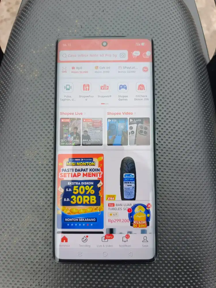 Infinix Note 40 Pro 5G NFC RAM 8+8/256GB Android 15 Mulus No Minus