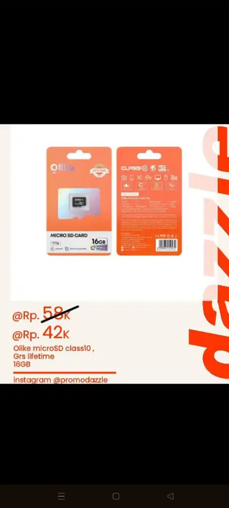 Memori card Olike 16gb