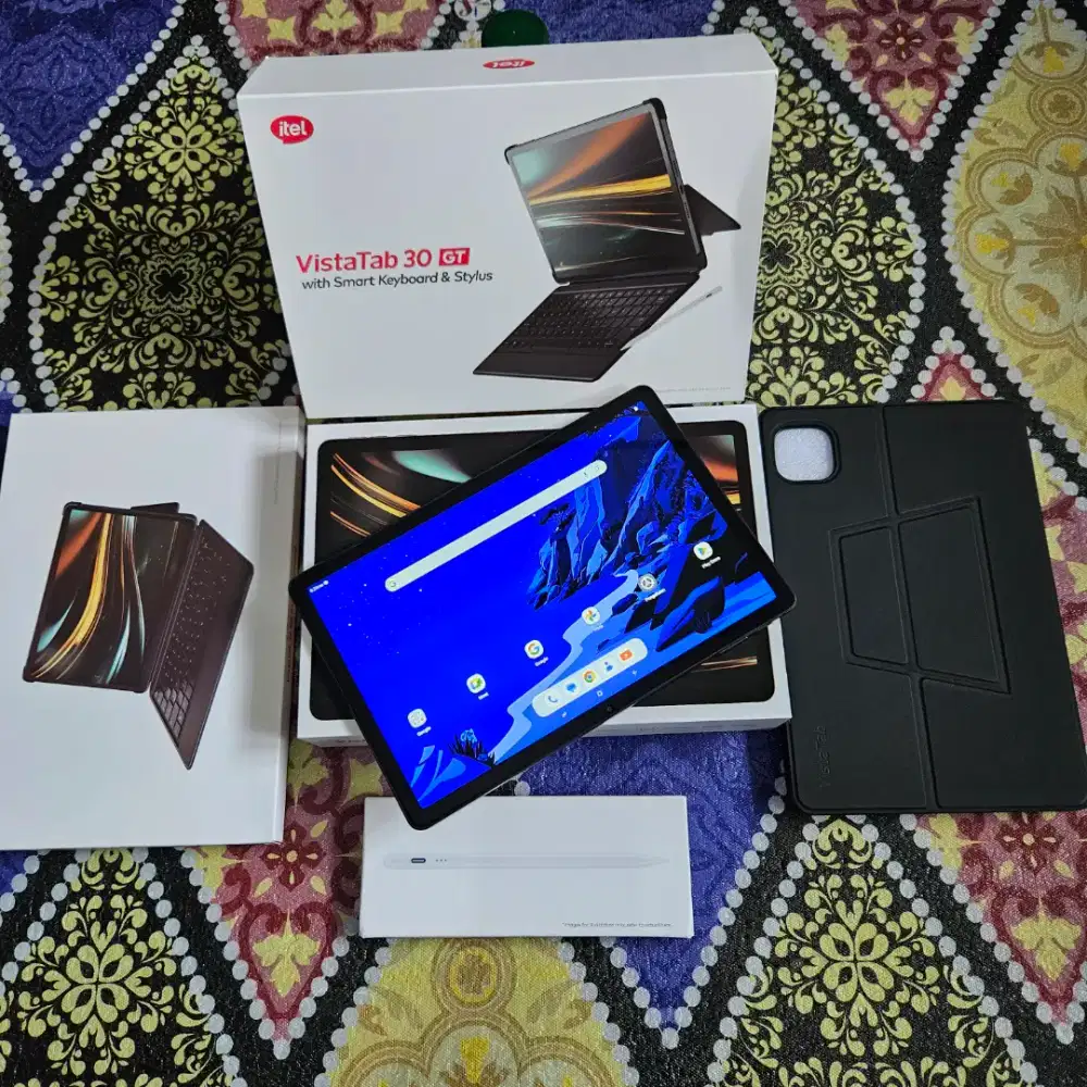 iTel VistaTab 30 GT ram 12/128 GB keyboard dan pena