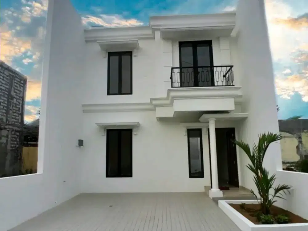 rumah modern kekinian lokasi strategis dekat akses tol dan lrt