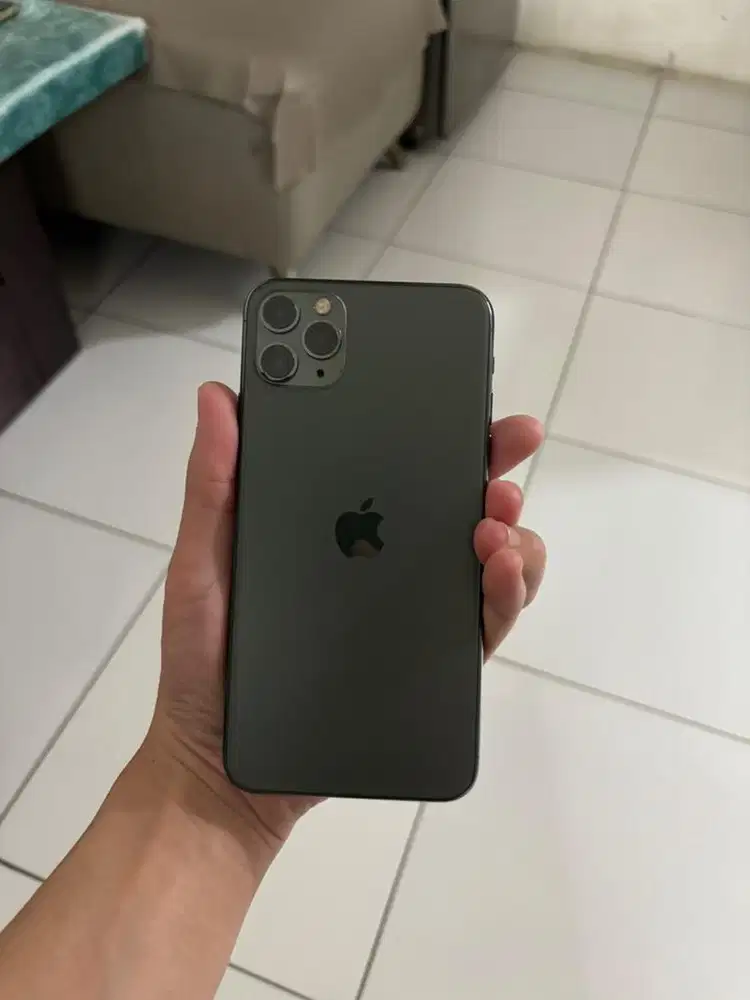 Iphone 11 ProMax 256 GB Midnight Green mulus Tanpa Kendala