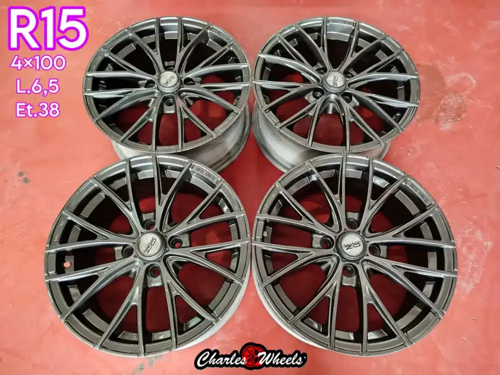 Jual velg samurai r15 4x100 brio agya ayla dll