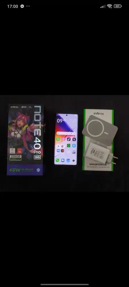 Infinix Note 40 Pro 5g 8/256 Fullset Bandung