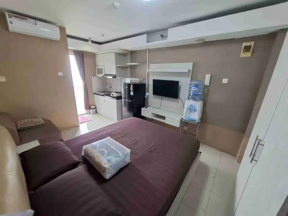 SEWA 3 BULAN STUDIO FURNISHED DI ATAS MALL BASSURA CITY APARTEMEN
