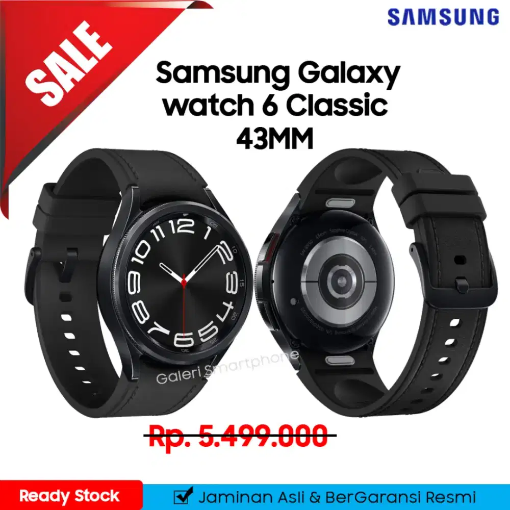CLEARANCE SALE TERMURAH! SAMSUNG GALAXY WATCH 6 CLASSIC 43MM BNIB SEIN