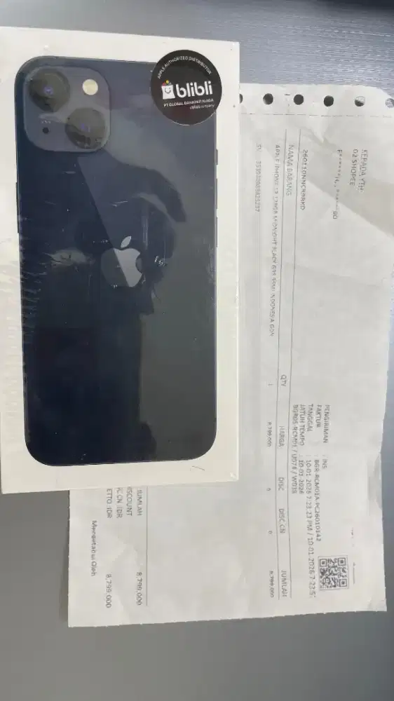 iPhone 13 New 128 midnight