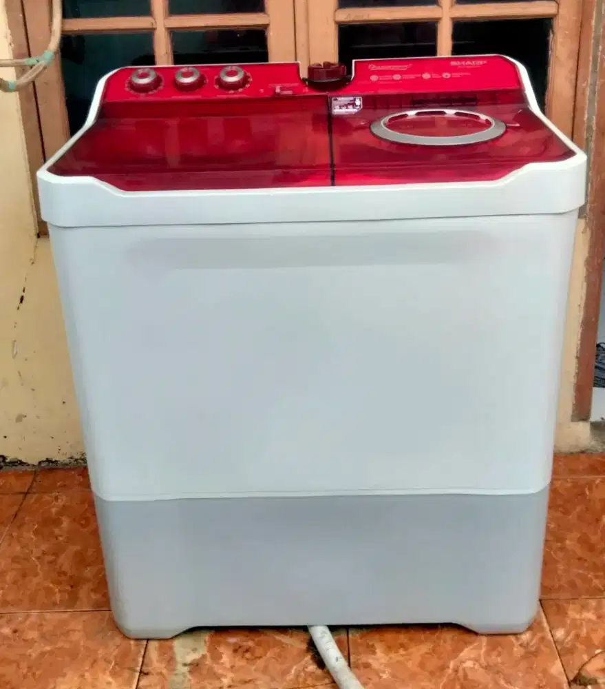 Jual mesin cuci merk Sharp 12 kg normal siap pakai