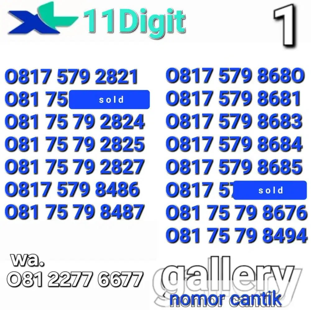 Nomor xl 11angka