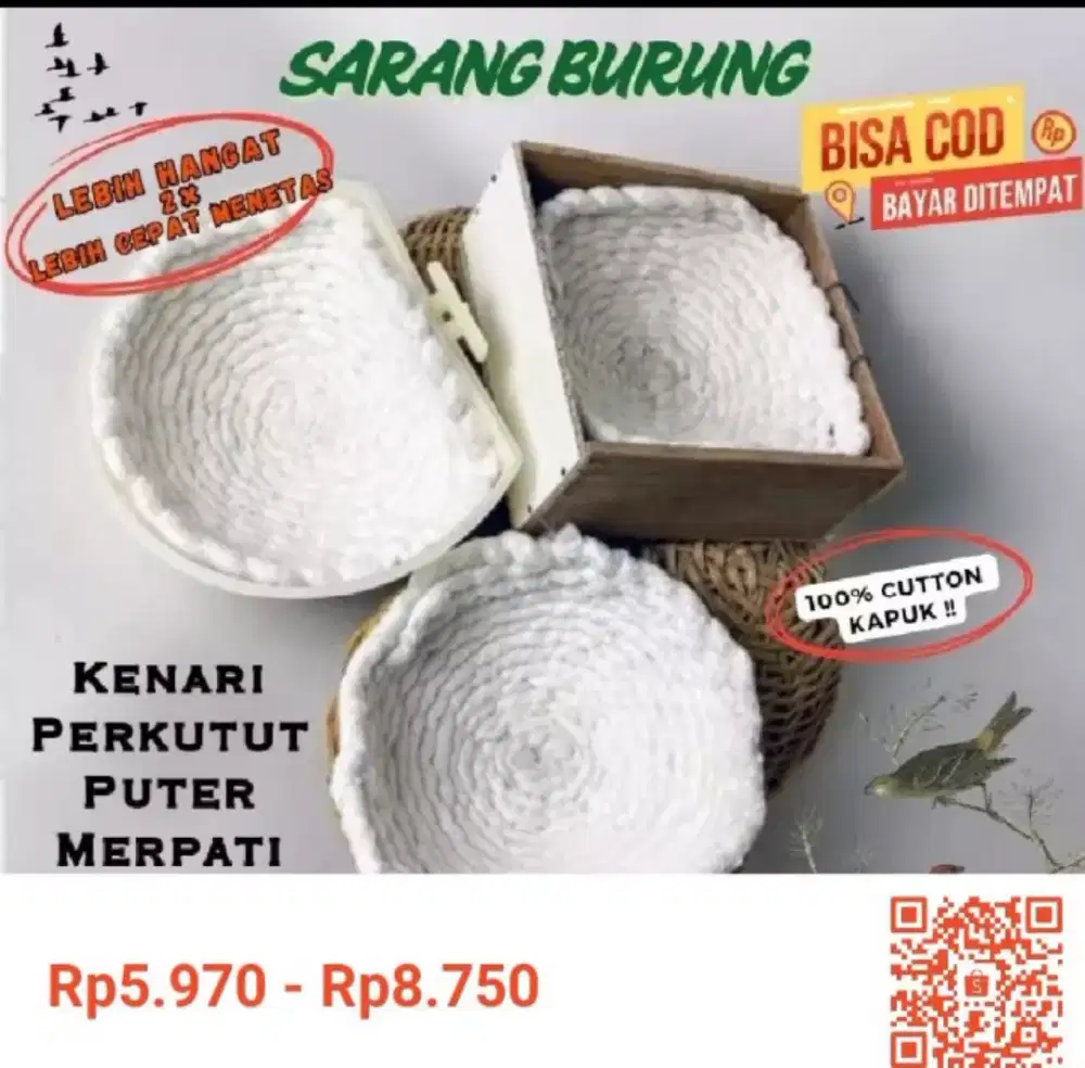 Sarang burung sumbuh kompor bisa pesen ukuran