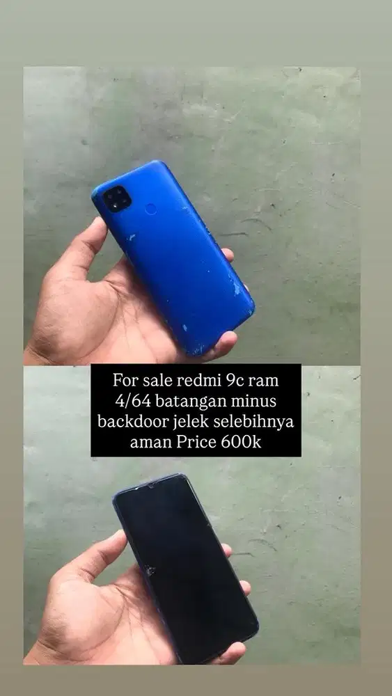 For sale redmi 9c ram 4/64