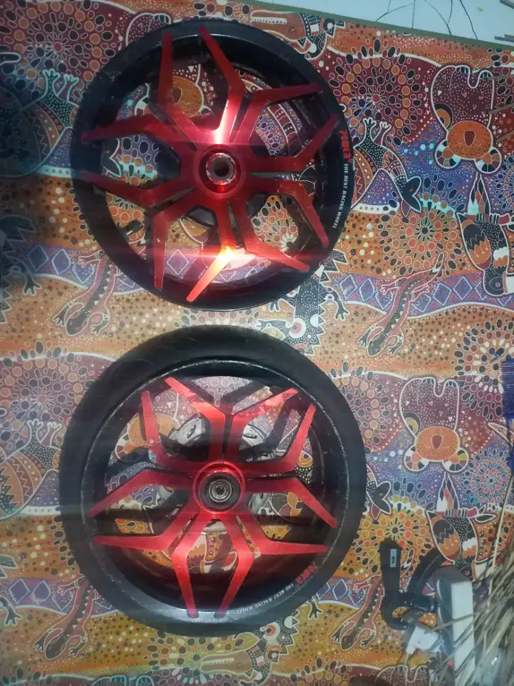 Velg racing merk power type star, bekasan xeonRC125, bonus ban+cakram.