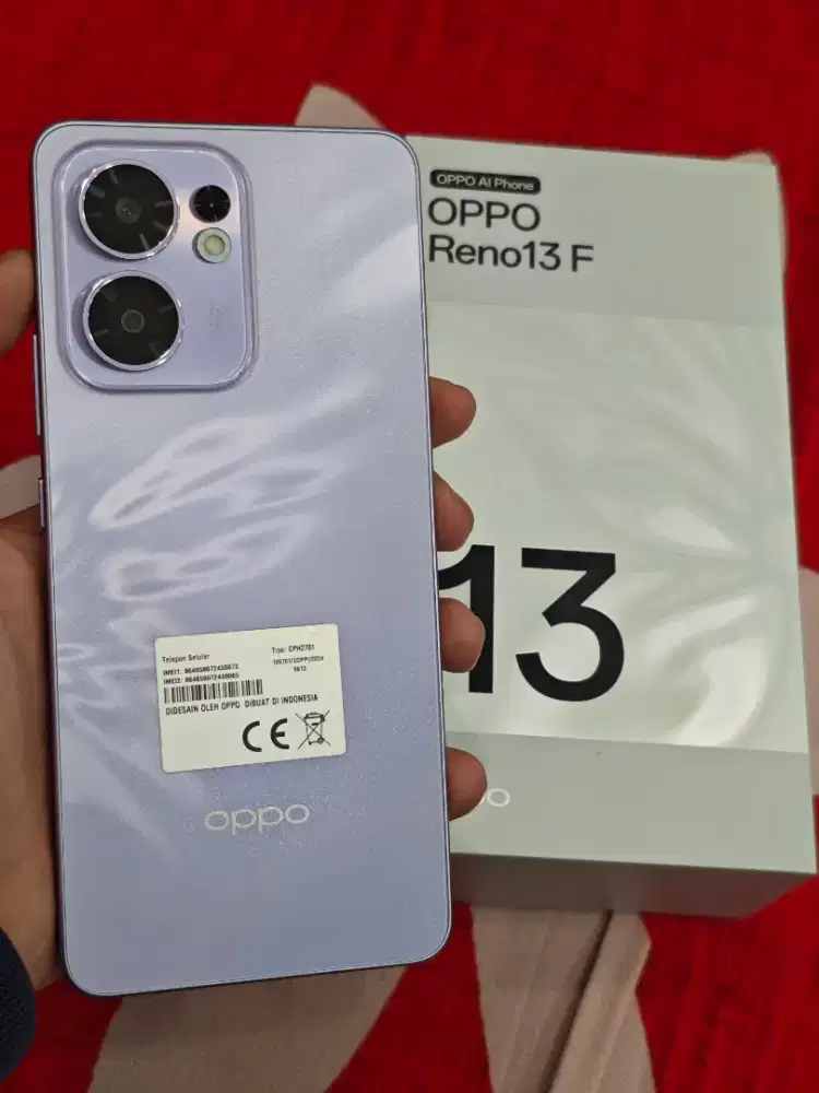 Oppo Reno 13F 4G 8/256GB LAVENDER muluss like new