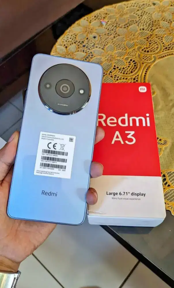 Redmi A3 ram 4/128 pemakaian apik hp normal