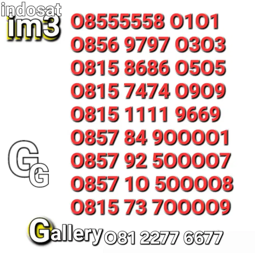 Nomor indosat - nomor im3