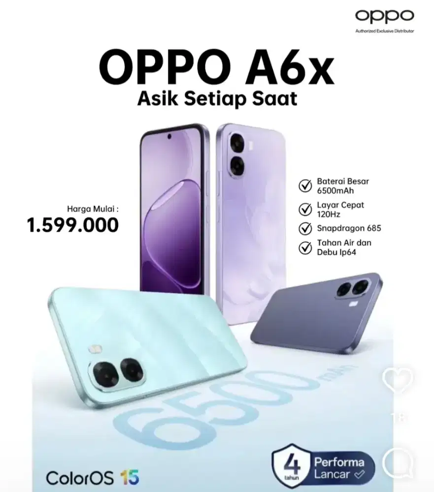 BEST SELLER OPPO A6X || SUPER CEPAT ANTI LAG || SNAPDRAGON 685 || 6500