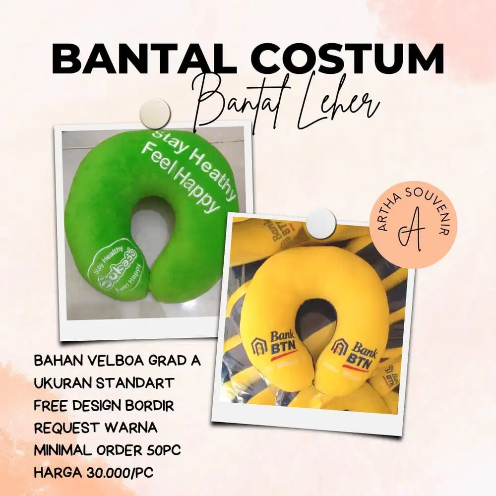 Souvenir Bantal Custom