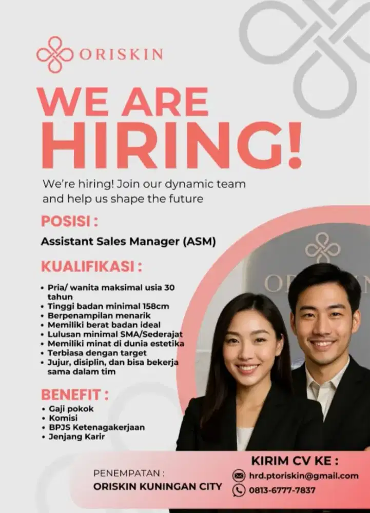 WE ARE HIRING.Assistant Sales Manager (ASM)
