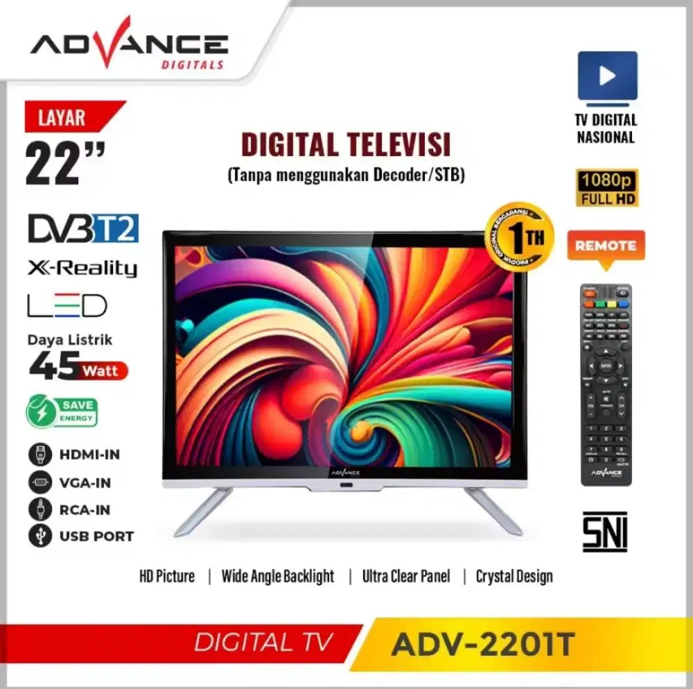 Dijual TV Advance Digital 22 in