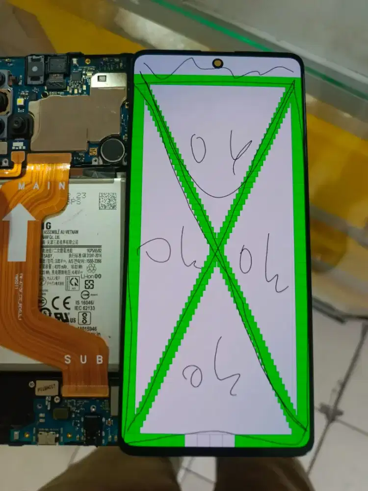 Lcd original samsung a71