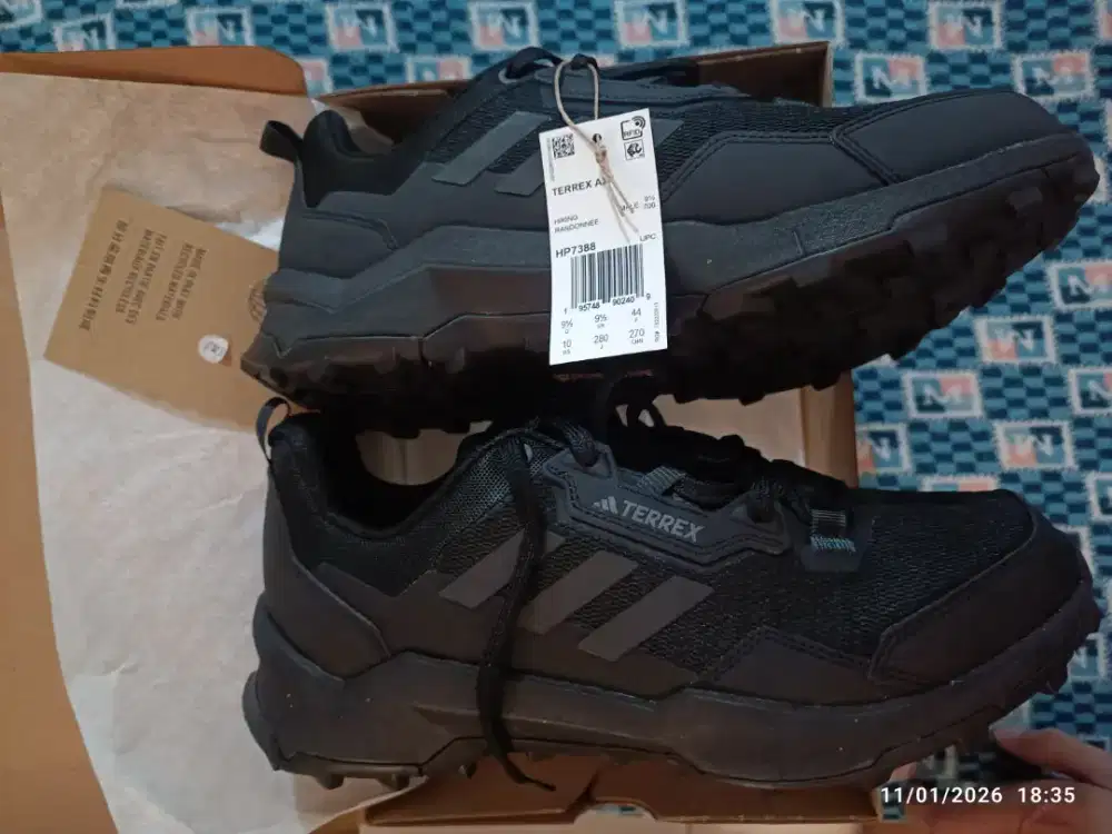 Sepatu adidas terrex ax4 hitam baru