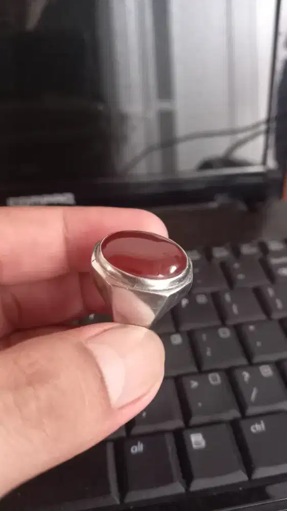 Yahman Ahmer Ring Monel Jadul