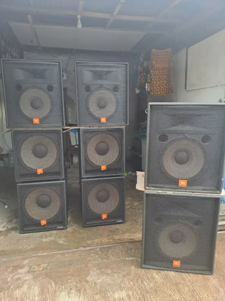 Jbl mpro 418 active 2 unit 418s 2 unit pasif dan jbl srx 4725x 4 unit