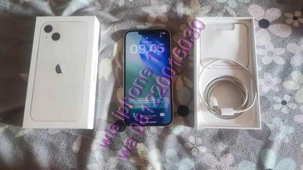 Iphone 13 ibox 128gb white starlight garansi on