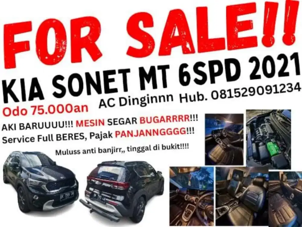 KIA SONET MT 6SPEED MOBIL MULUSSHHH