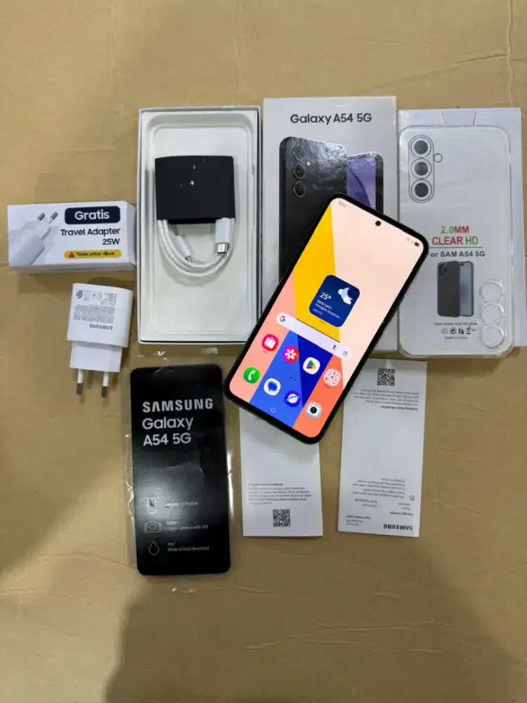 Samsung Galaxy A54 8/256GB 5G Fullset Ori dan Bonus Mulus Bekas Pakai