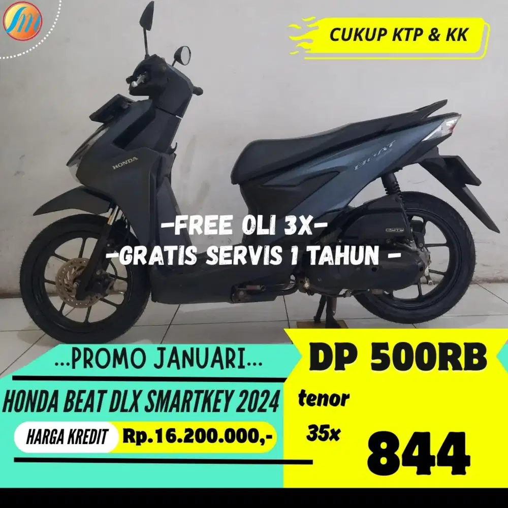 DP CUKUP 500RIBU HONDA BEAT DELUXE SMARTKEY 2024 ANGSURAN RINGAN