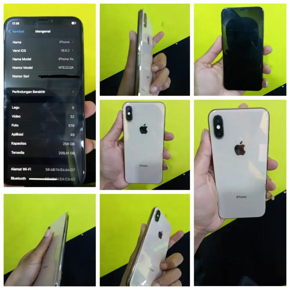 iPhone XS Gold 256GB Inter | Sinyal Off | Normal | Murah