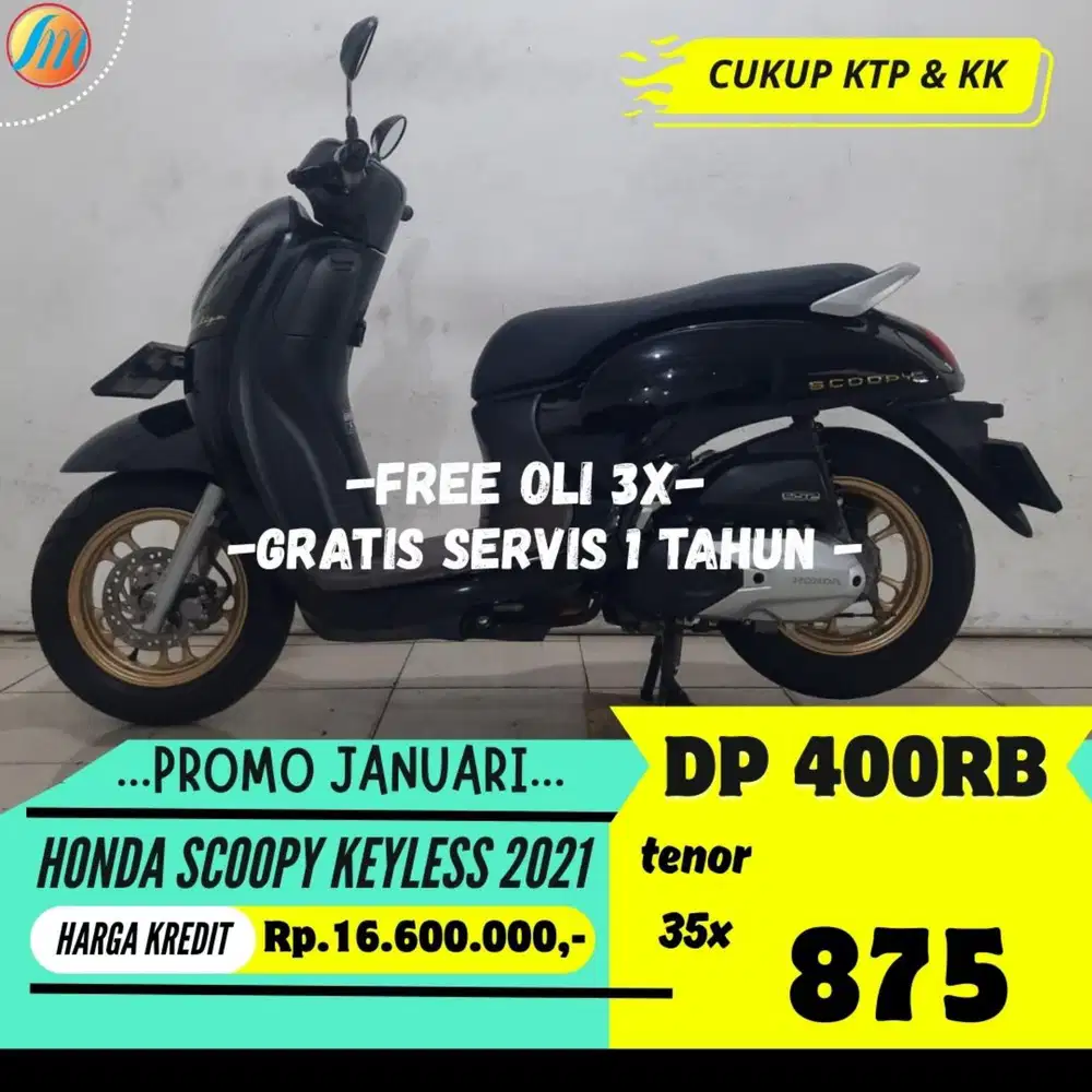 HONDA SCOOPY KEYLESS 2021 KREDIT DP 400RIBU ANGSURAN SANGAT RINGAN