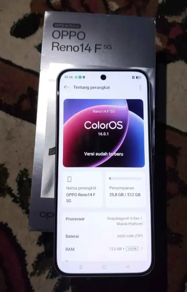 Oppo reno 14 f 12/512 mulus
