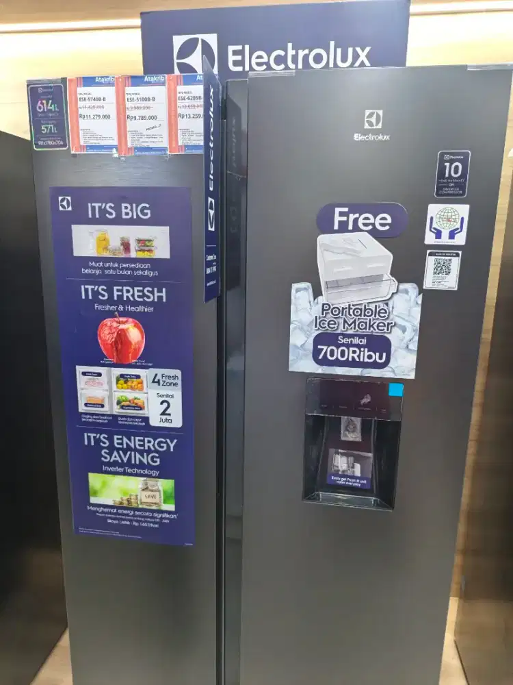 PROMO KREDIT KULKAS ELECTROLUX TANPA DP! BUNGA 0%