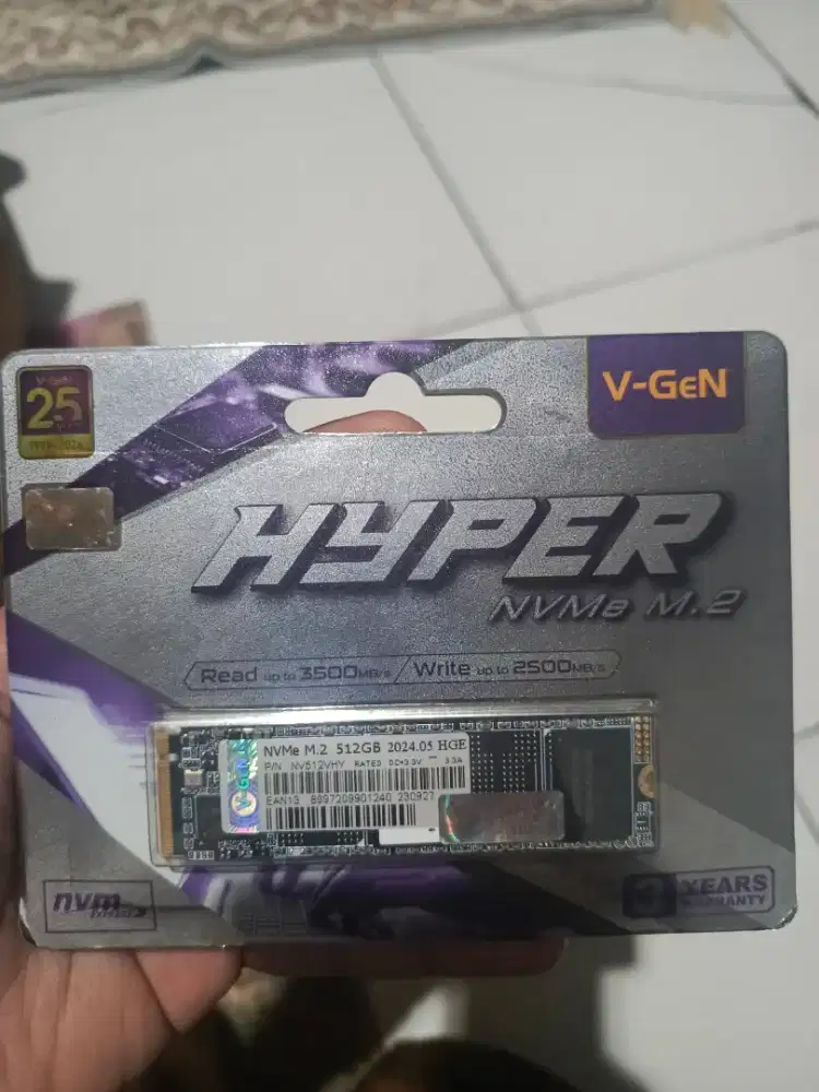 JUAL SSD NVME M2 512GB VGEN [SEGEL]