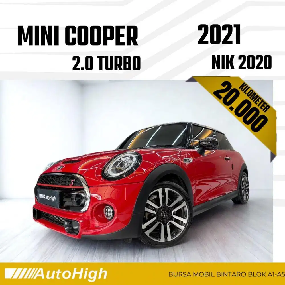 DP10% [Km20.000] Mini Cooper 2.0 S Turbo 2020 Red Reg 2021 #AUTOHIGH