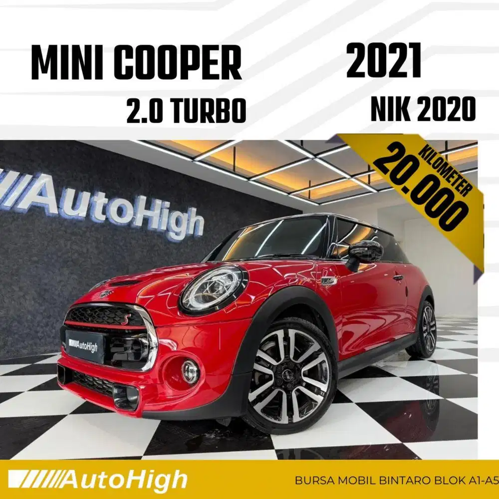 DP10% [Km20.000] Mini Cooper 2.0 S Turbo 2020 Red Reg 2021 #AUTOHIGH