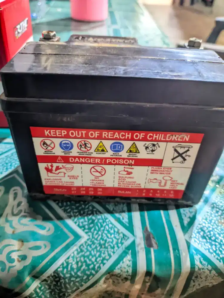 Aki bekas sudah mati/soak