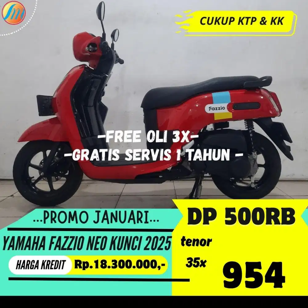YAMAHA FAZZIO NEO KUNCI 2025 SEKEN KREDIT DP 500RIBU ANGSURAN RINGAN