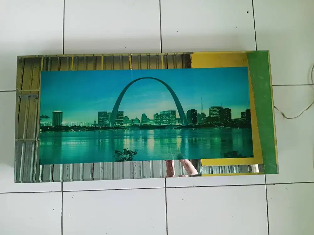 Diorama panel lukisan bunyi suara air laut gemericik