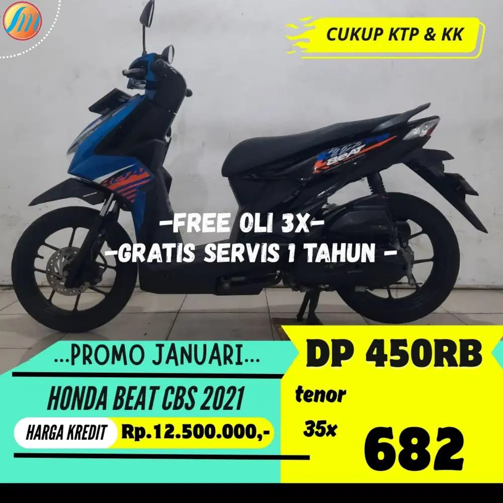 DP 450RIBU HONDA BEAT CBS 2021 ANGSURAN SANGAT RINGAN BERGARANSI