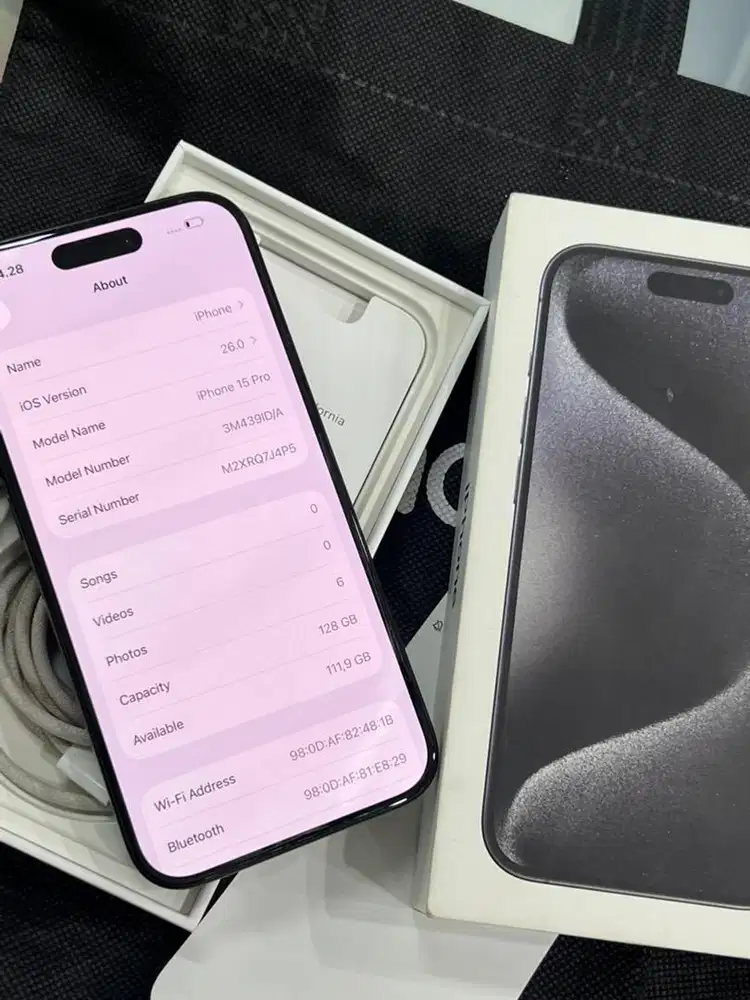 Iphone 15 pro 128gb garansi resmi